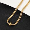 Ion Plating(IP) Adjustable 304 Stainless Steel Slider Necklaces NJEW-L156-004G-2