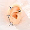 316 Surgical Stainless Steel Cuff Earrings EJEW-E300-26P-02-5