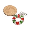 Christmas Theme Glass Pendants PALLOY-TA00163-3