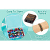 180Pcs 9 Colors 2-Hole Drawbench Glass Seed Beads SEED-TA0001-06-18
