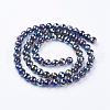 Electroplate Glass Bead Strands EGLA-R040-10mm-M-2