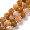 Natural Topaz Jade Beads Strands G-G990-F14-1