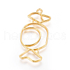Zinc Alloy Open Back Bezel Pendants PALLOY-E564-07G-2