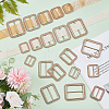 WADORN 20Pcs 5 Style Alloy Buckle Clasps FIND-WR0006-86-4