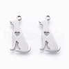 Non-Tarnish 201 Stainless Steel Pendants STAS-F231-061P-1