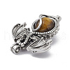 Natural Tiger Eye Pendants G-P491-02AS-04-3