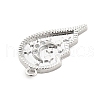 Brass Micro Pave Cubic Zirconia Pendants KK-L228-25B-P-2