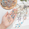  24Pcs 6 Style Gemstone Chip Pendant Decoration HJEW-NB0001-67-4