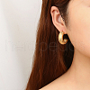 304 Stainless Steel Arch Stud Earrings AP9036-1-3