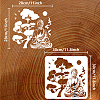 PET Hollow Out Drawing Painting Stencils DIY-WH0391-0519-2