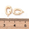 Brass Micro Pave Cubic Zirconia Fold Over Clasps KK-D360-12G-3
