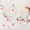 Craftdady 80Pcs 8 Colors Transparent Glass Beads GLAA-CD0001-17-7