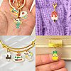40Pcs 10 Styles Alloy Enamel Pendants ENAM-CJ0003-95-7