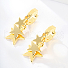 Stylish Stainless Steel Star Pendant Earrings for Women's Daily Casual Accessories. HF2448-2