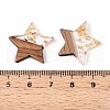 Resin & Walnut Wood Pendants RESI-T057-38M-4