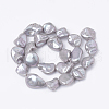 Shell Pearl Bead Strands BSHE-Q033-01G-2