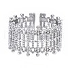 Non-Tarnish 304 Stainless Steel Bar Wrap Open Cuff Ring RJEW-T023-29P-1