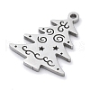 Christmas Theme Anti-Tarnish 304 Stainless Steel Pendants STAS-R003-04P-03-2