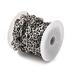 304 Stainless Steel Flat Round with Coin Pattern Link Chains CHS-C016-23P-3