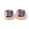 Brass Micro Pave Cubic Zirconia Beads KK-A253-20G-05-1