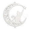 201 Stainless Steel Laser Cut Connector Charms STAS-Z116-06P-1