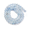 Natural Aquamarine Beads Strands G-P342-10-6mm-C-4