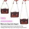 WADORN 3Pcs 3 Style PU Leather Curb Chain Bag Straps FIND-WR0010-42A-3