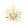 Brass Micro Pave Cubic Zirconia Pendants KK-Q097-01G-1