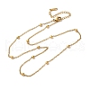 304 Stainless Steel Satellite Chains Necklaces for Women NJEW-M107-05A-G-2
