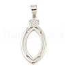 925 Sterling Silver Micro Pave Clear Cubic Zirconia Sew on Prong Settings STER-B005-08P-1