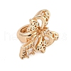 Rack Plating Brass Micro Pave Cubic Zirconia Pendants KK-F876-29KCG-2
