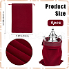 Velvet Jewelry Drawstring Pouches ABAG-WH20013-01C-2