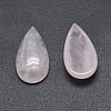 Natural Rose Quartz Cabochons G-P384-Q07-2