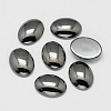 Non-magnetic Synthetic Hematite Cabochons X-G-P162-04-30x40mm-1
