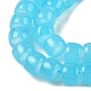 Baking Plating Glass Beads Strands X1-GLAA-H036-01G-2