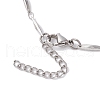 304 Stainless Steel Slider Necklace Makings AJEW-JB01268-02-3