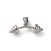 Anti-Tarnish 304 Stainless Steel Pendants STAS-H216-70A-P-1