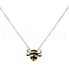 Brass Bee Charm Necklace for Women JN1030A-1