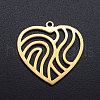 201 Stainless Steel Filigree Charms STAS-T046-JN249-2-1