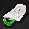 Rectangle Non-Woven DIY Environmental Scribble Bags DIY-B030-01-6