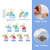  56Pcs 7 Colors Glass & Acrylic Charms FIND-TA0002-90-12