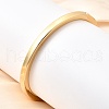 Brass Plain Bangles for Women BJEW-D339-01G-1