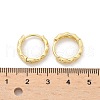 Brass Textured Hoop Earrings EJEW-Z102-40G-5