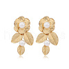 Fashionable Flower Iron Dangle Stud Earrings AV1063-5
