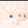 80Pcs 10 Style Celestial Alloy Enamel Pendants ENAM-LS0001-30-6
