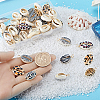 Beebeecraft 50Pcs Printed Natural Cowire Shell Pendants SHEL-BBC0001-10-3