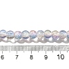 Crackle Glass Beads Strands CCG-C002-6mm-09-4