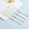 10Pcs 2 Colors 304 Stainless Steel Cable Chain AJEW-SZ0001-70-4