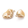 Electroplate Freshwater Shell Pendants SHEL-T018-12G-03-3