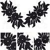 Polyester Embroidered Floral Lace Collar DIY-WH0326-47B-1